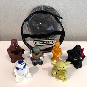 Star Wars Action Figures Brown and Green Playset